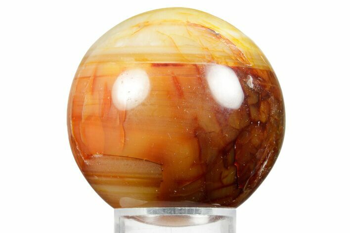 Colorful Carnelian Agate Sphere - Madagascar #361416